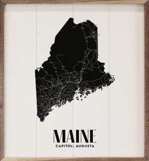 Maine State Print